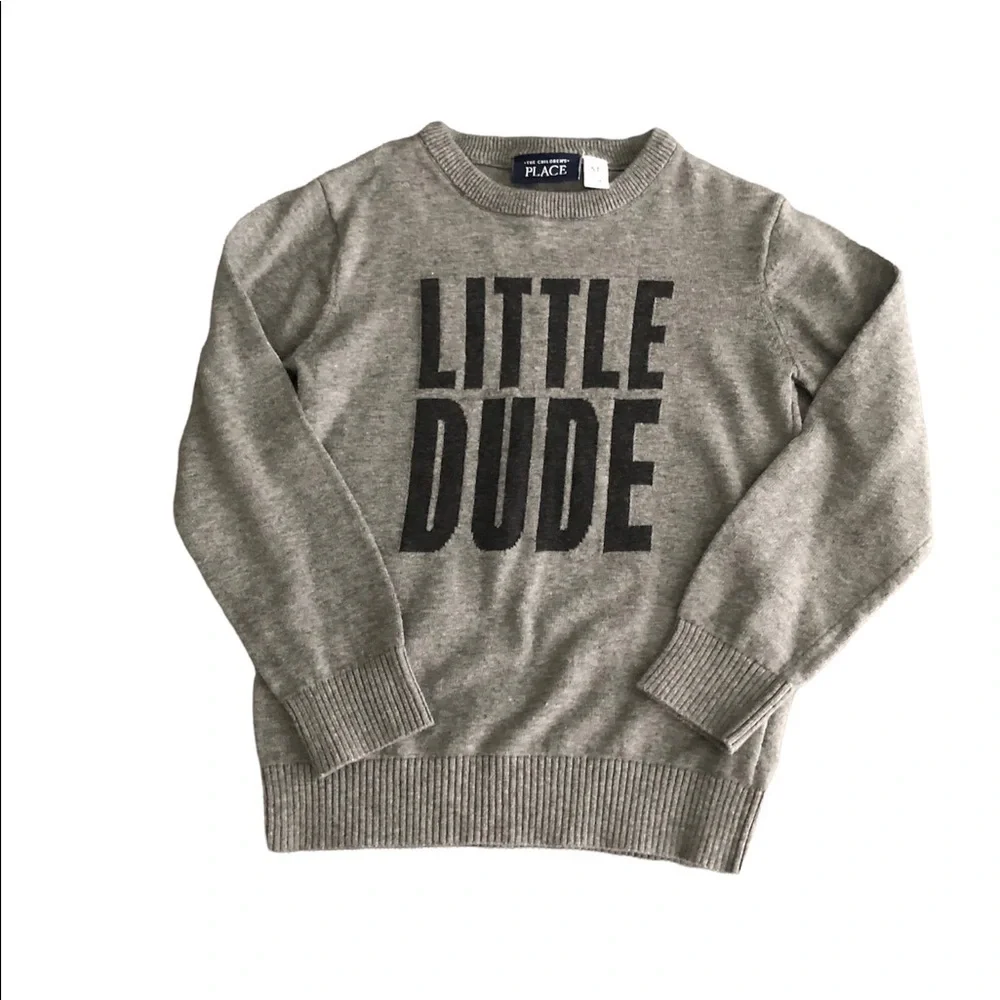 NWOT - Little Dude Sweater 😎 Grey & Black